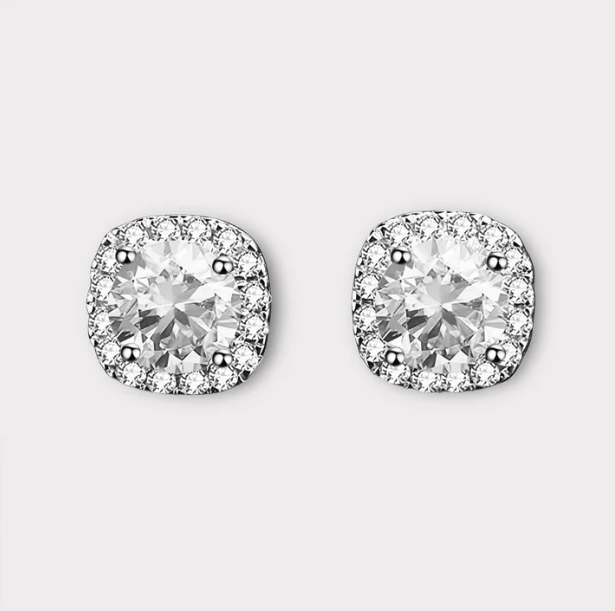 Loop's Square Halo Earrings (HOLIDAY SALE)