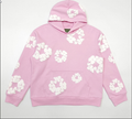 Pink Loop Demin Tears Hoodie