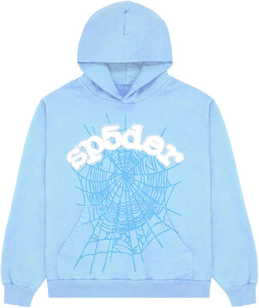 Loop Sp5der Hoodie (Light Blue)