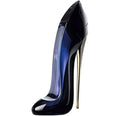 Loop's Untamed professional fragrance in a sleek high-heel bottle, embodying a relaxed and reliable essence.