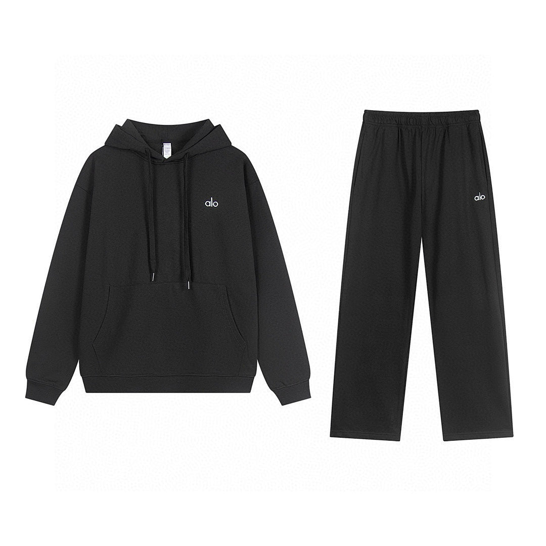 Loop's Hoodie Set (Black)